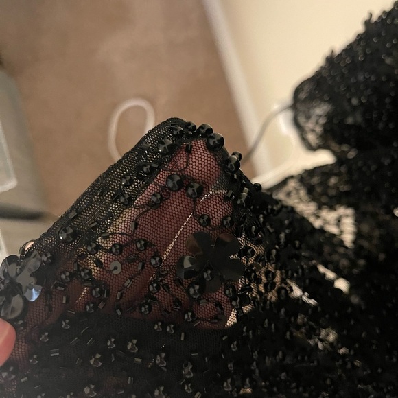 Mac Duggal 4988 Cold Shoulder Beaded Evening Dress - Picture 10 of 10